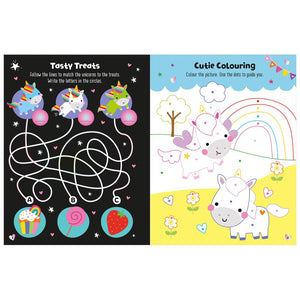 Product image 8 of Glow in the Dark Unicorns Activity Book, a sticker activity book for ages 4+, by Make Believe Ideas.