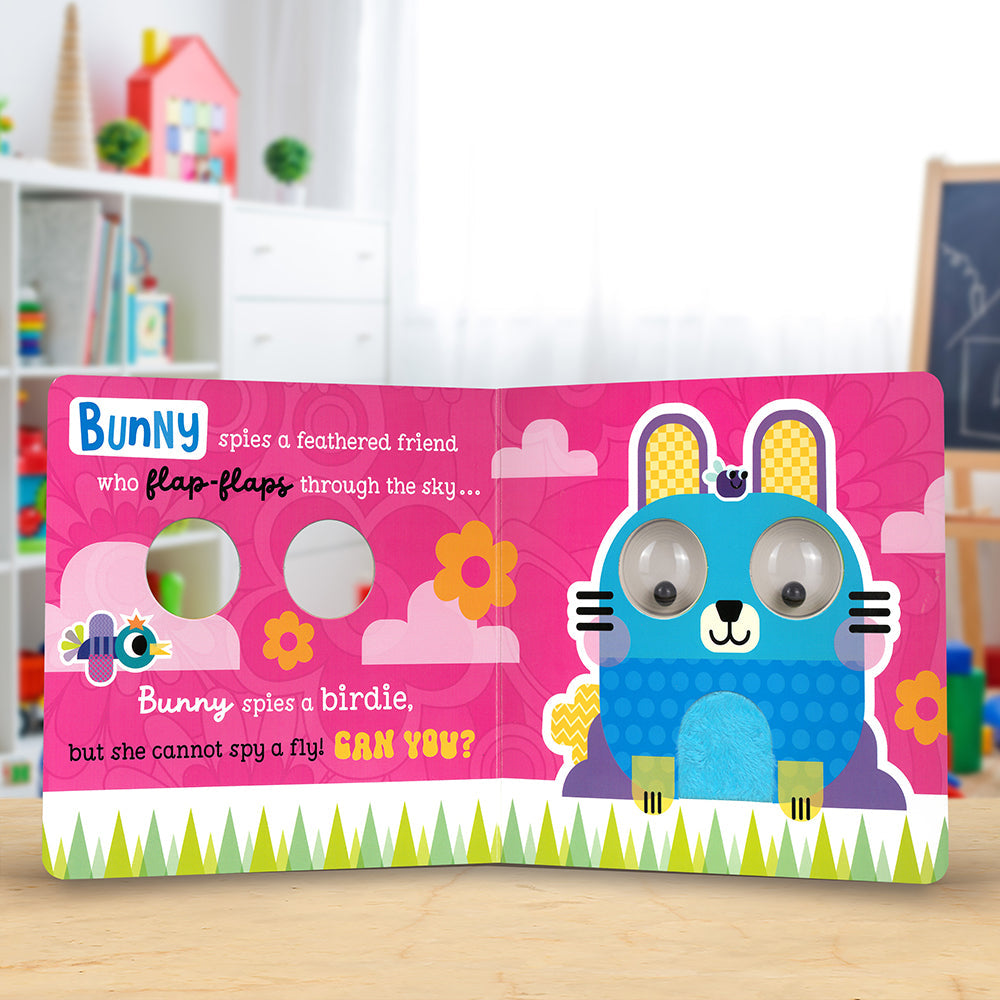 Product image 4 of Groovy Baby I Spy a Fly!, a board book for ages 0+, by Make Believe Ideas.
