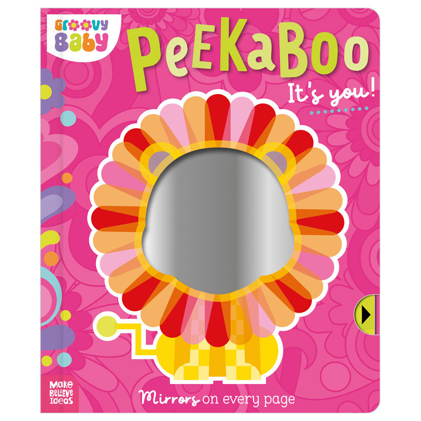 Product image 1 of Groovy Baby Peekaboo It's You!, a board book for ages 0+, by Make Believe Ideas.