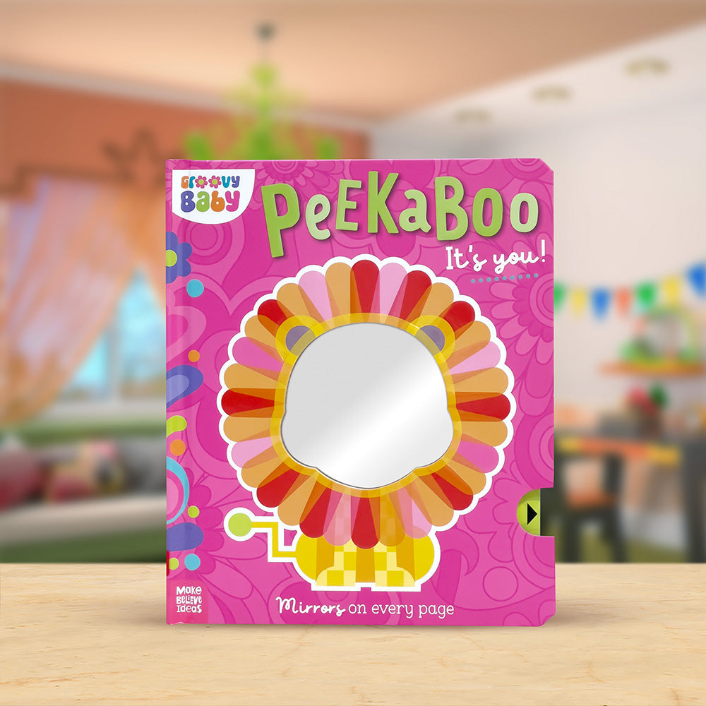 Product image 2 of Groovy Baby Peekaboo It's You!, a board book for ages 0+, by Make Believe Ideas.