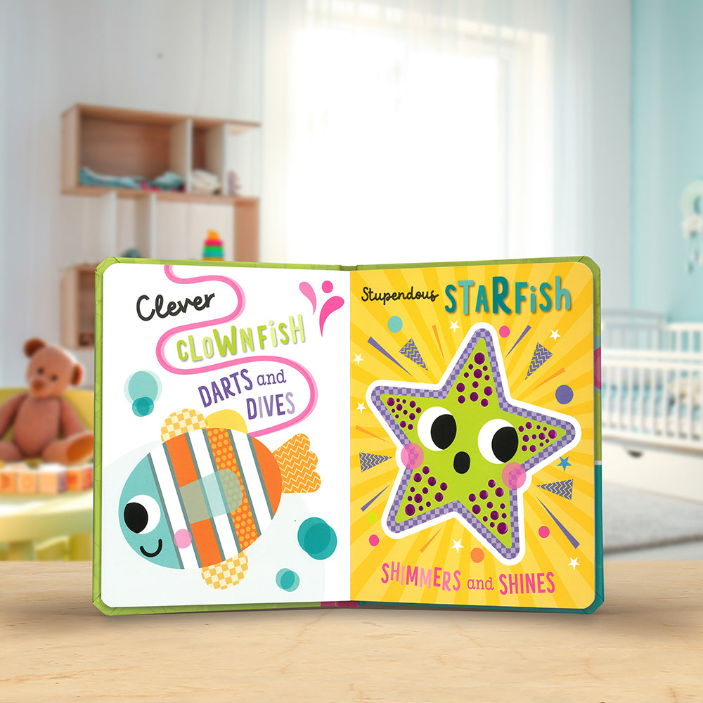 Product image 4 of Groovy Baby Shiny Shark, a board book for ages 0+, by Make Believe Ideas.