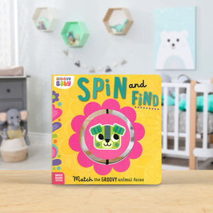 Product image 2 of Groovy Baby Spin and Find, a board book for ages 0+, by Make Believe Ideas.