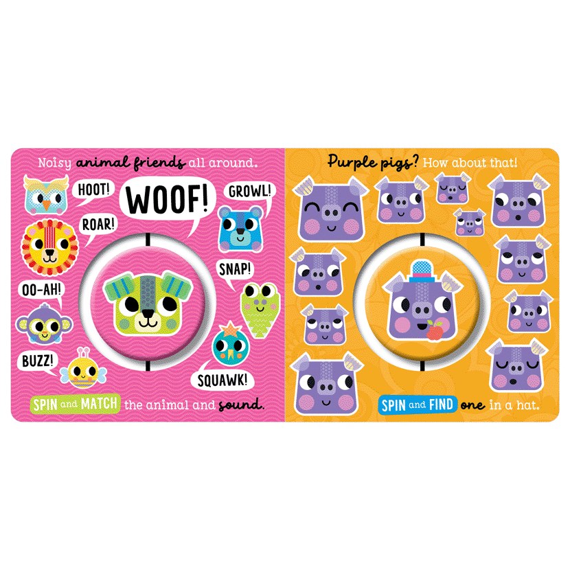 Product image 12 of Groovy Baby Spin and Find, a board book for ages 0+, by Make Believe Ideas.