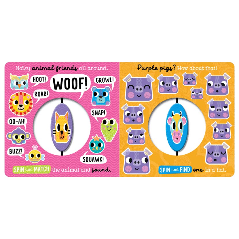 Product image 15 of Groovy Baby Spin and Find, a board book for ages 0+, by Make Believe Ideas.