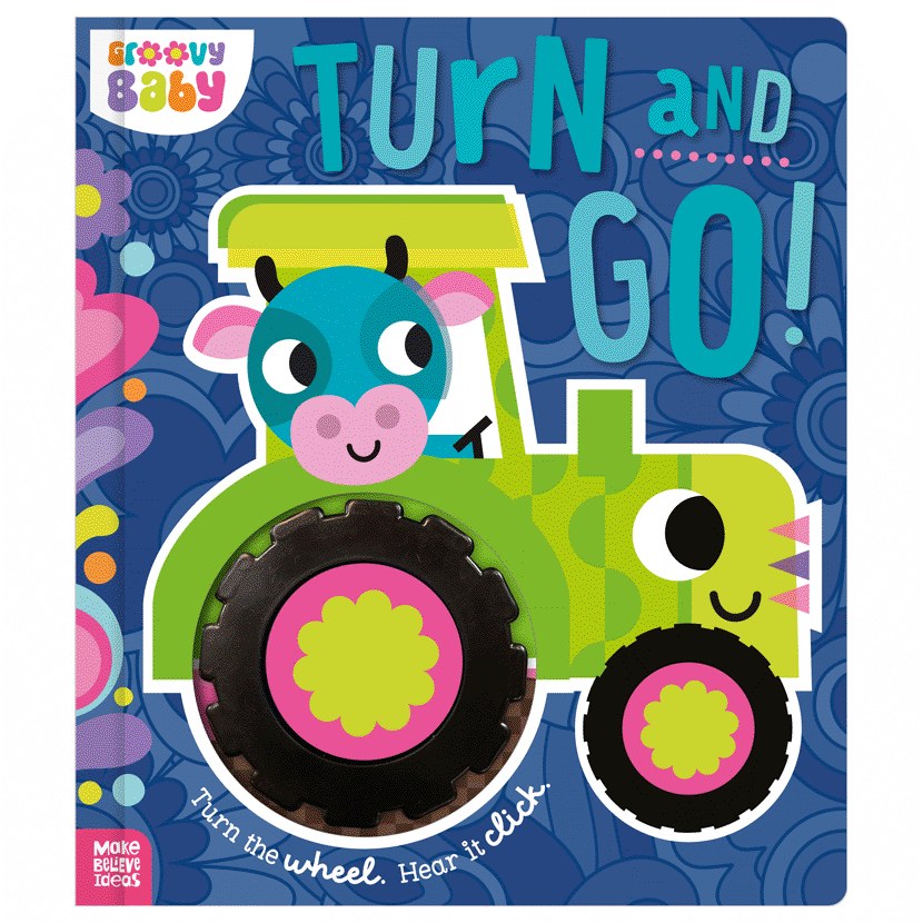 Product image 7 of Groovy Baby Turn and Go!, a board book for ages 0+, by Make Believe Ideas.