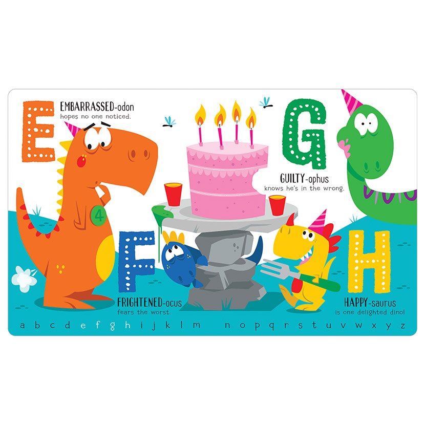 Product image 3 of H is for Happy-saurus, a board book for ages 3+, by Make Believe Ideas.
