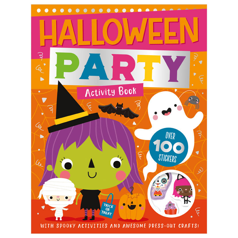 Product image 1 of Halloween Party Activity Book, a sticker activity book for ages 4+, by Make Believe Ideas.