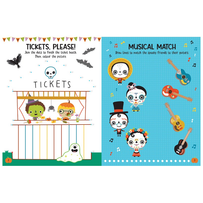 Product image 2 of Halloween Party Activity Book, a sticker activity book for ages 4+, by Make Believe Ideas.