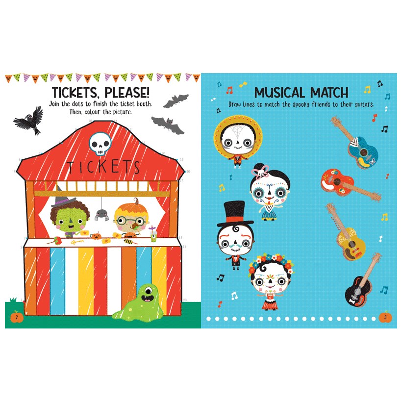 Product image 4 of Halloween Party Activity Book, a sticker activity book for ages 4+, by Make Believe Ideas.