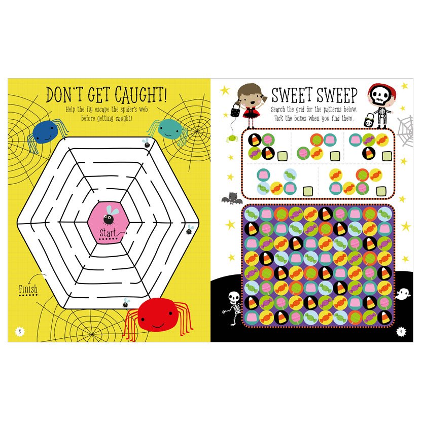 Product image 3 of Halloween Window Stickies Activity Book, a sticker activity book for ages 3+, by Make Believe Ideas.