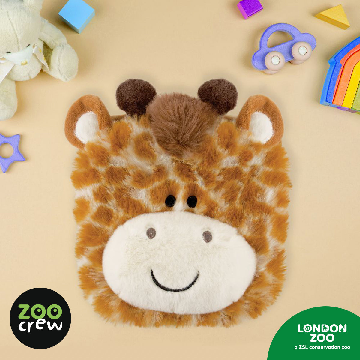 Product image 2 of Hand-Puppet Cloth Book Giraffe, a cloth book for ages 0+, by Make Believe Ideas.