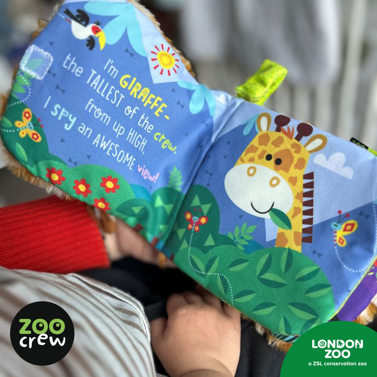 Product image 7 of Hand-Puppet Cloth Book Giraffe, a cloth book for ages 0+, by Make Believe Ideas.