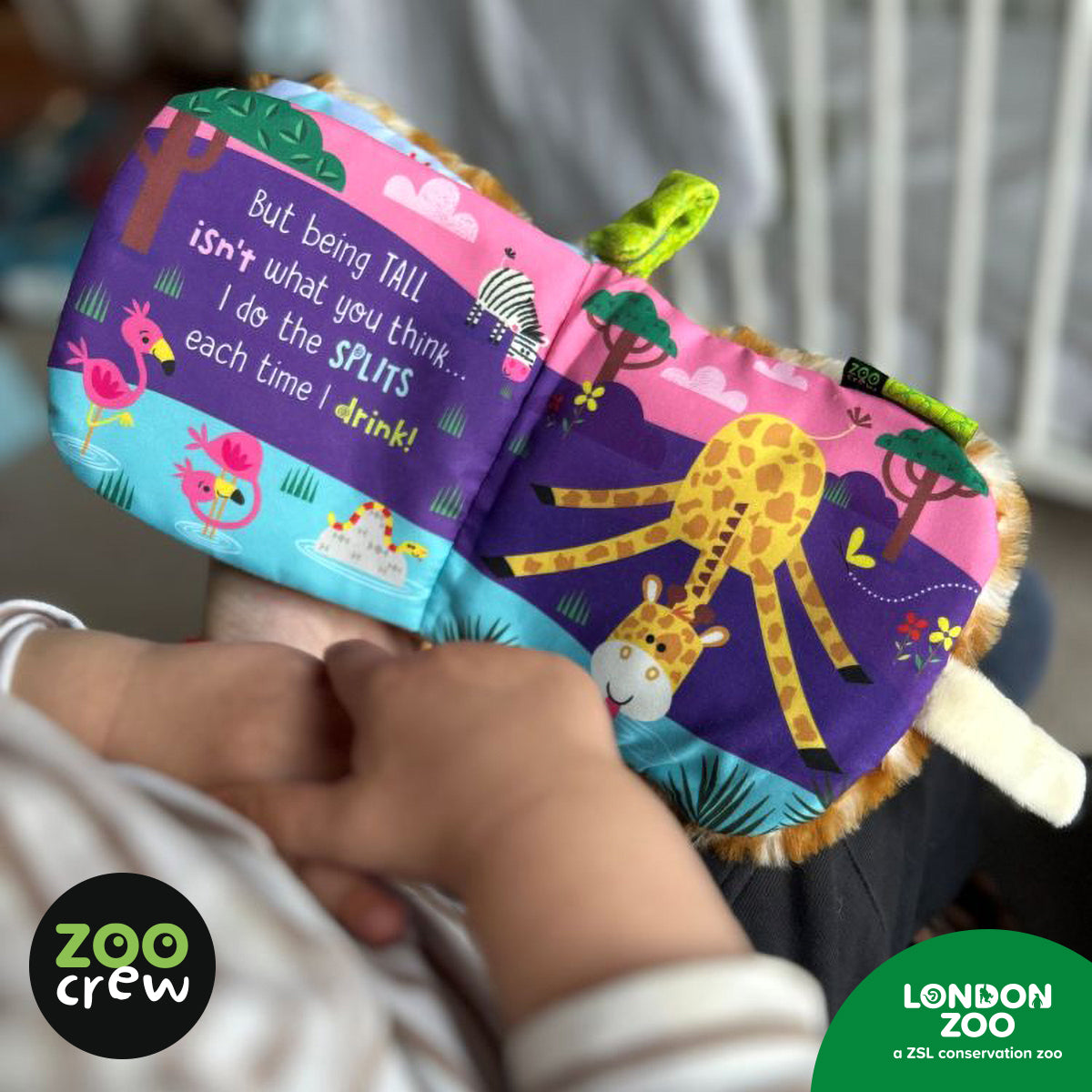 Product image 8 of Hand-Puppet Cloth Book Giraffe, a cloth book for ages 0+, by Make Believe Ideas.