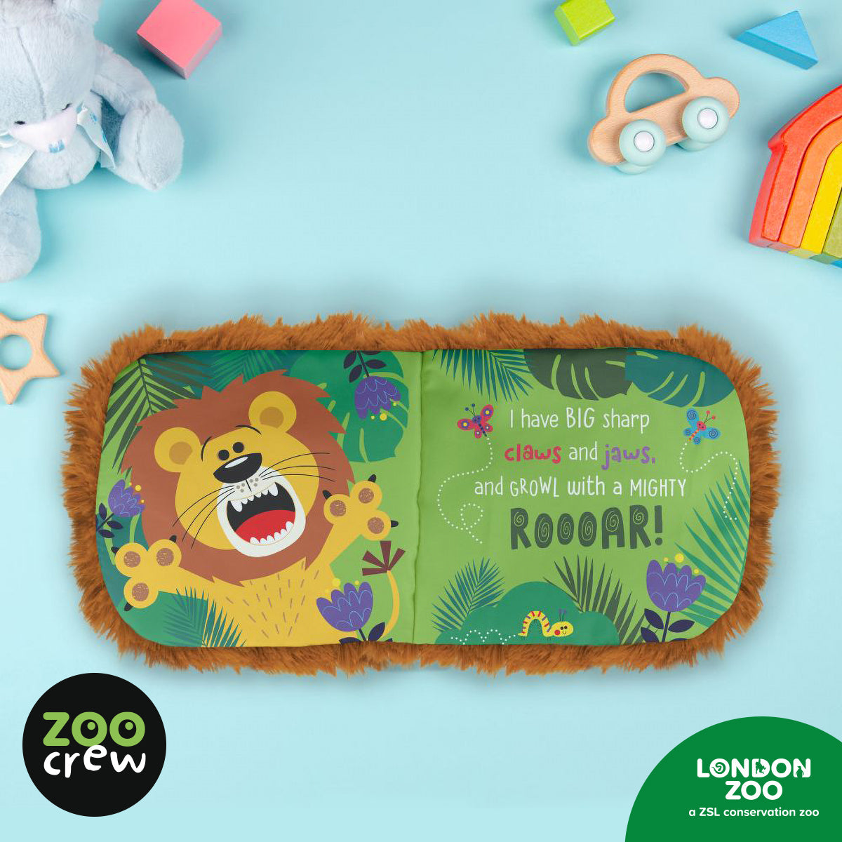 Product image 4 of Hand-Puppet Cloth Book Lion, a cloth book for ages 0+, by Make Believe Ideas.