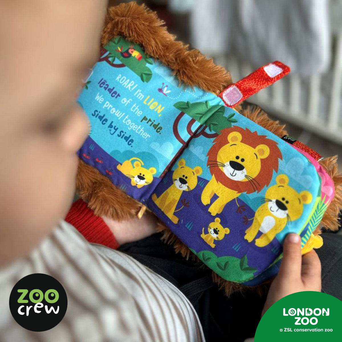 Product image 8 of Hand-Puppet Cloth Book Lion, a cloth book for ages 0+, by Make Believe Ideas.