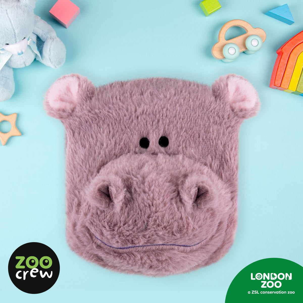 Product image 2 of Hand-Puppet Cloth Book Pygmy Hippo, a cloth book for ages 0+, by Make Believe Ideas.