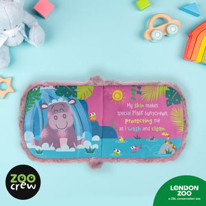 Product image 4 of Hand-Puppet Cloth Book Pygmy Hippo, a cloth book for ages 0+, by Make Believe Ideas.