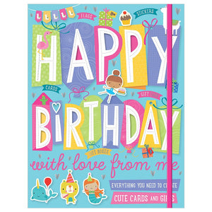 Product image 1 of Happy Birthday With Love From Me, a stationery item for ages 6+, by Make Believe Ideas.