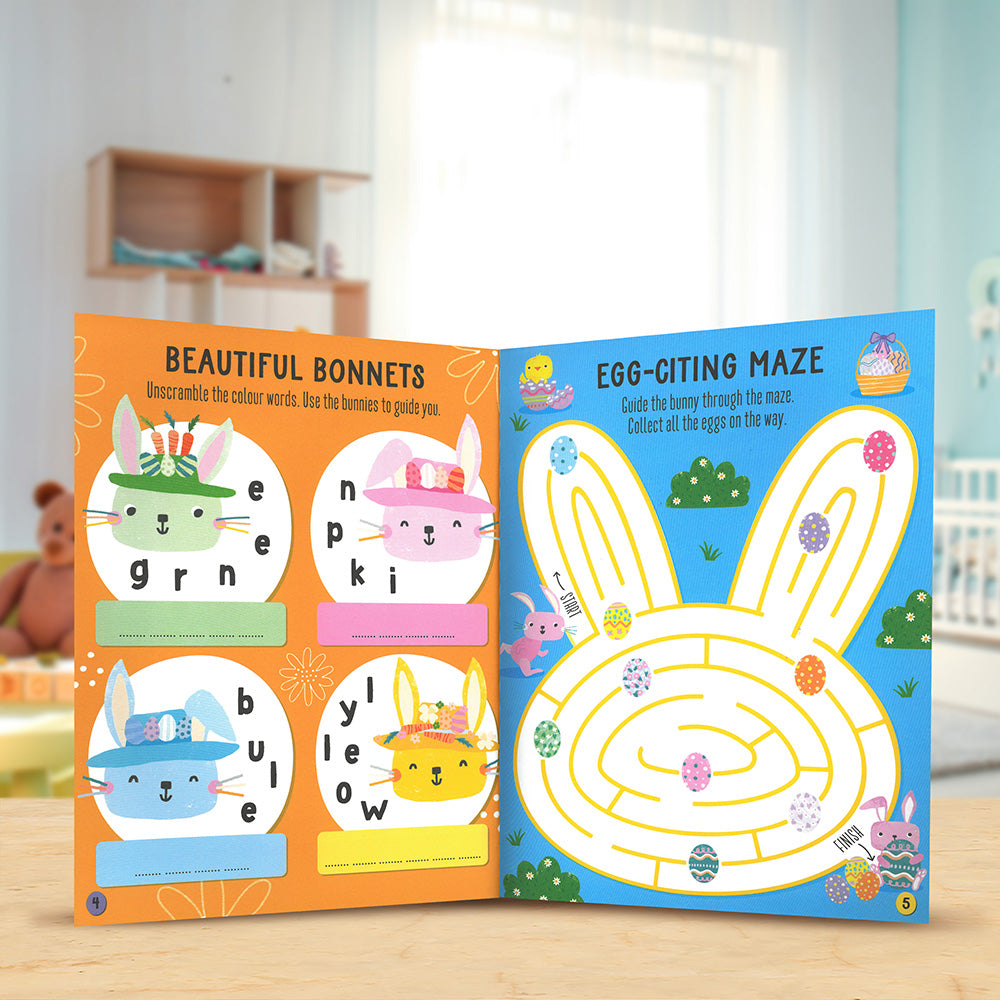 Product image 4 of Hoppy Bunnies Activity Book, a sticker activity book for ages 4+, by Make Believe Ideas.