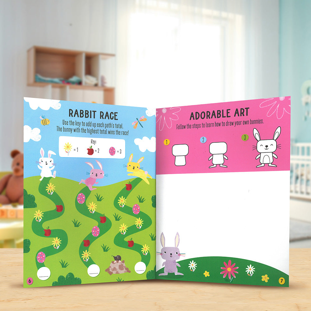 Product image 5 of Hoppy Bunnies Activity Book, a sticker activity book for ages 4+, by Make Believe Ideas.