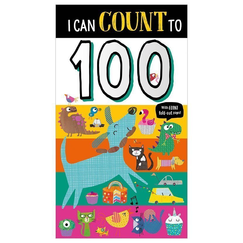 Product image 1 of I Can Count to 100, a board book for ages 3+, by Make Believe Ideas.