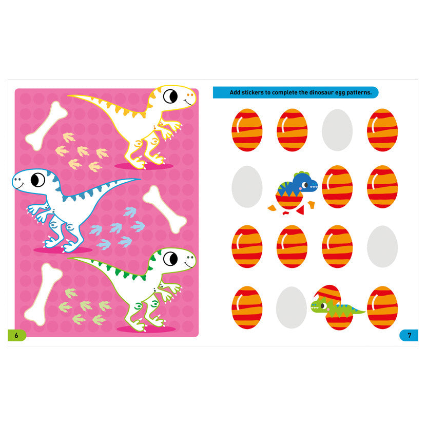 Product image 2 of I Can Stick Dinosaurs, a sticker activity book for ages 3+, by Make Believe Ideas.
