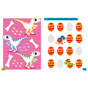 Product image 2 of I Can Stick Dinosaurs, a sticker activity book for ages 3+, by Make Believe Ideas.