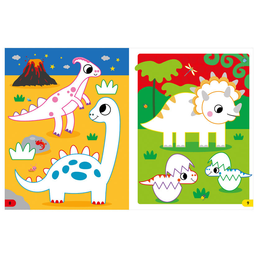 Product image 3 of I Can Stick Dinosaurs, a sticker activity book for ages 3+, by Make Believe Ideas.
