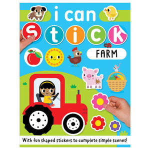 Product image 1 of I Can Stick Farm, a sticker activity book for ages 3+, by Make Believe Ideas.
