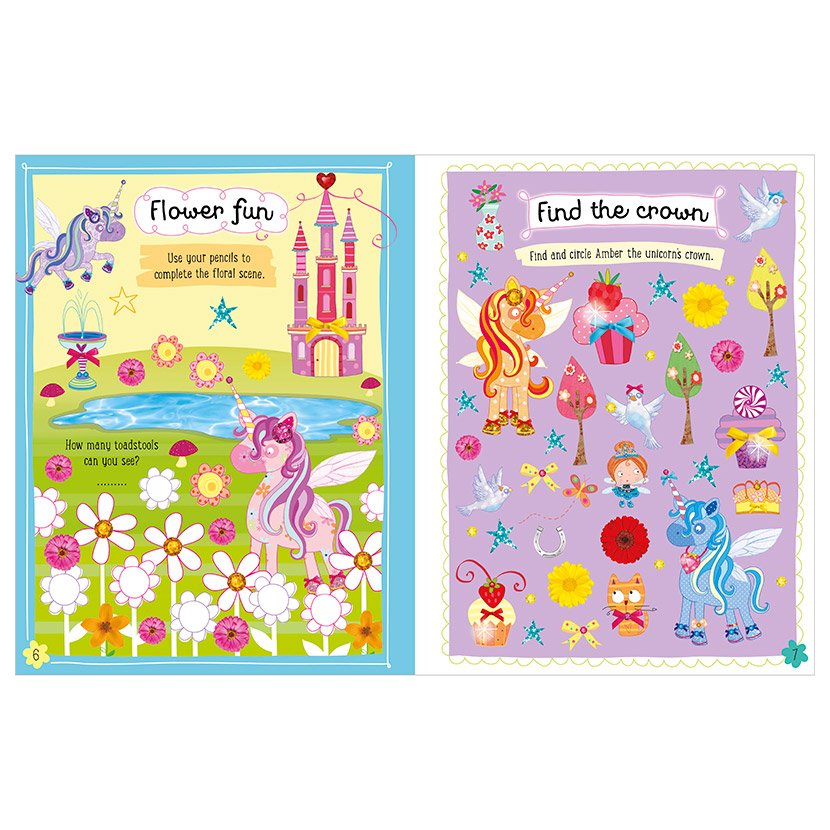 Product image 3 of I Love Unicorns, a sticker activity book for ages 4+, by Make Believe Ideas.