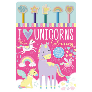 Product image 1 of I Love Unicorns Colouring, a box set for ages 3+, by Make Believe Ideas.