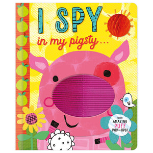 Product image 1 of I Spy in My Pigsty . . ., a board book for ages 3+, by Make Believe Ideas.
