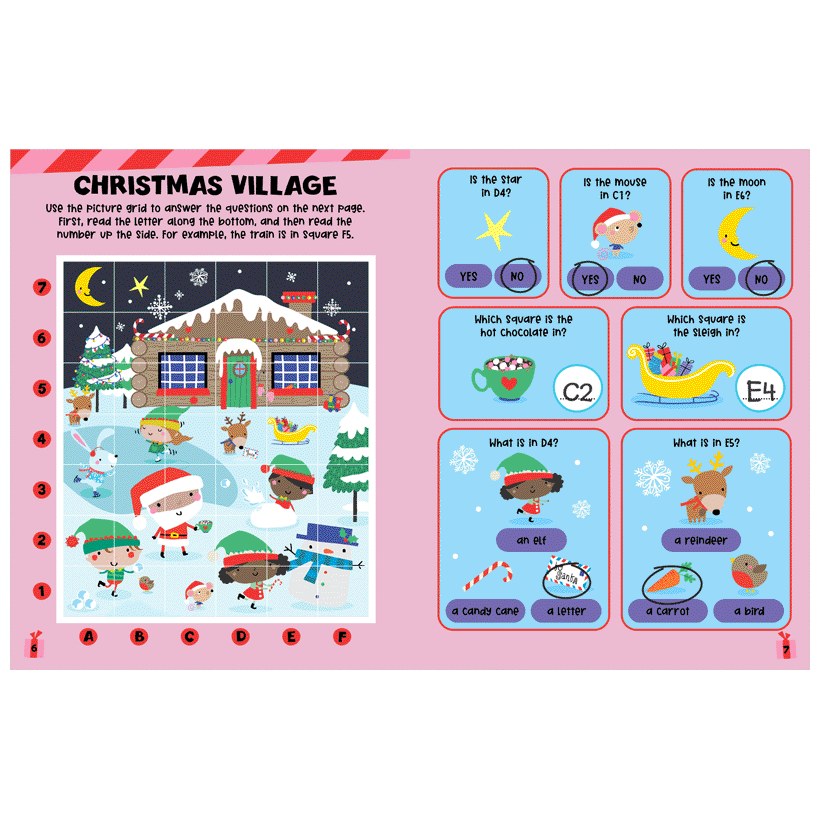 Product image 4 of Jolly Santa Activity Book, a sticker activity book for ages 4+, by Make Believe Ideas.