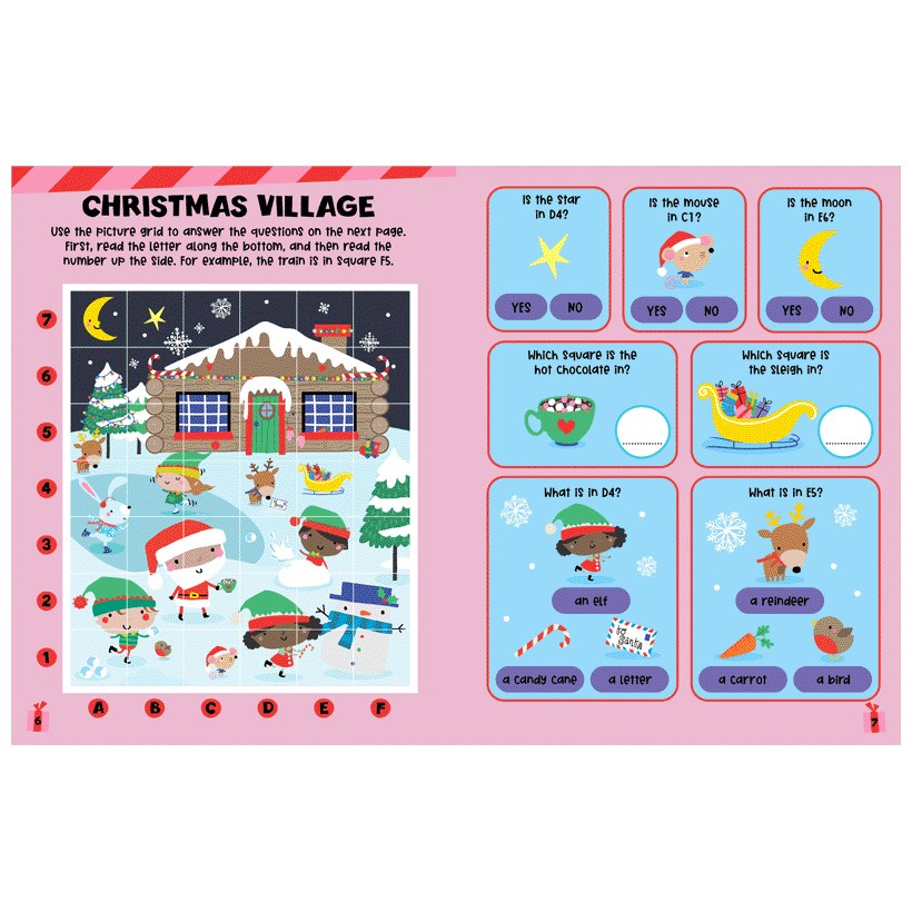Product image 5 of Jolly Santa Activity Book, a sticker activity book for ages 4+, by Make Believe Ideas.