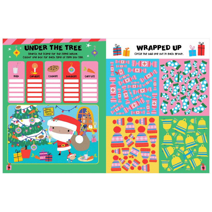 Product image 10 of Jolly Santa Activity Book, a sticker activity book for ages 4+, by Make Believe Ideas.