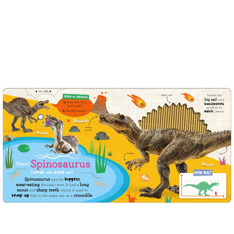 Product image 4 of Let's Explore... Dinos, a board book for ages 3+, by Make Believe Ideas.
