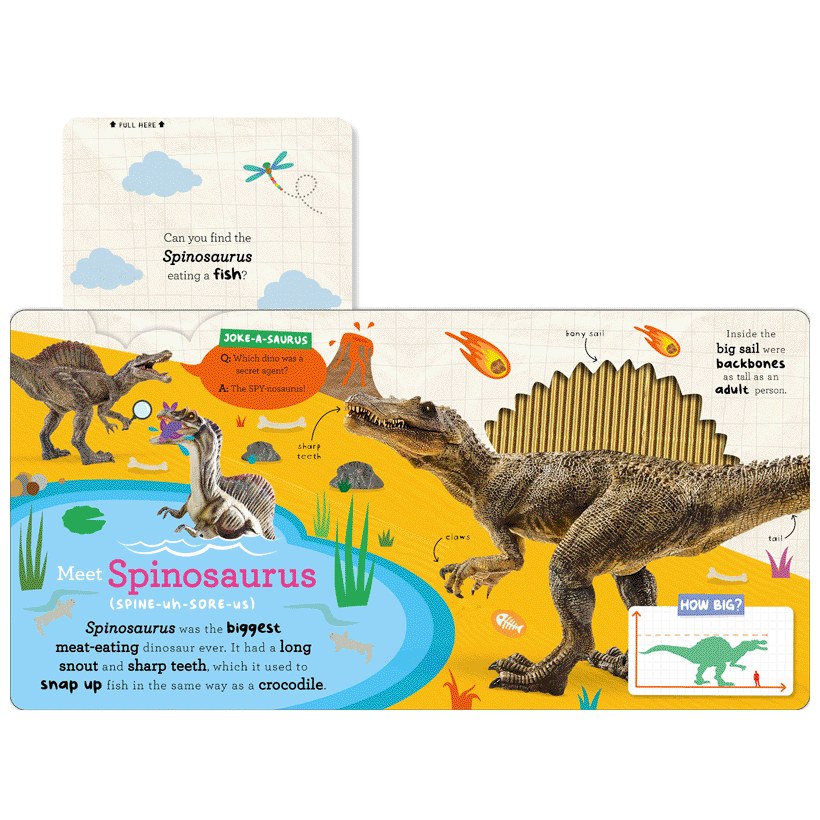 Product image 5 of Let's Explore... Dinos, a board book for ages 3+, by Make Believe Ideas.