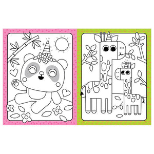 Product image 2 of Little Artist Cutiecorns Wild Colouring Book, a colouring book for ages 3+, by Make Believe Ideas.