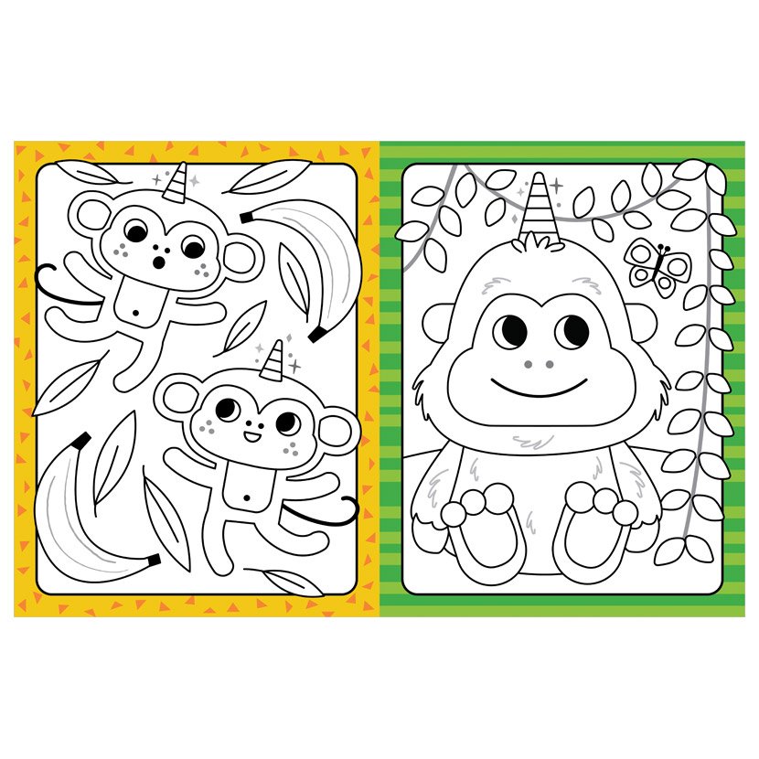 Product image 3 of Little Artist Cutiecorns Wild Colouring Book, a colouring book for ages 3+, by Make Believe Ideas.