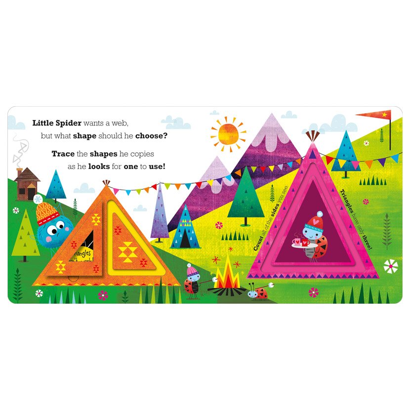 Product image 2 of Little Spider's Shapes, a board book for ages 0+, by Make Believe Ideas.