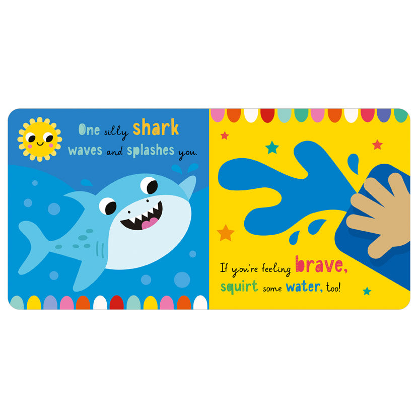 Product image 4 of Little Stars Splish Splash Little Shark, a bath book for ages 0+, by Make Believe Ideas.