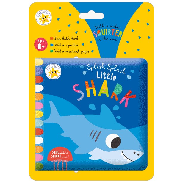 Product image 5 of Little Stars Splish Splash Little Shark, a bath book for ages 0+, by Make Believe Ideas.