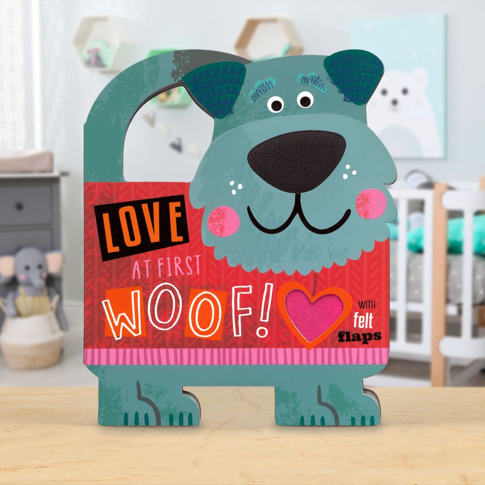 Product image 2 of Love at First Woof!, a board book for ages 0+, by Make Believe Ideas.