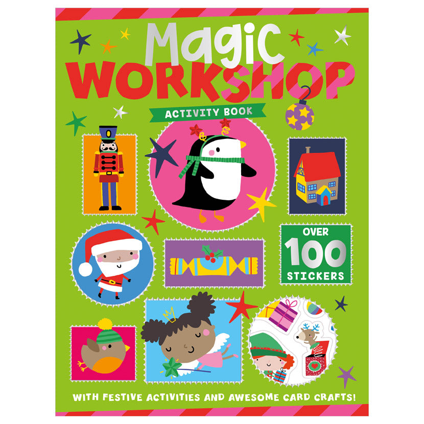 Product image 1 of Magic Workshop Activity Book, a sticker activity book for ages 4+, by Make Believe Ideas.