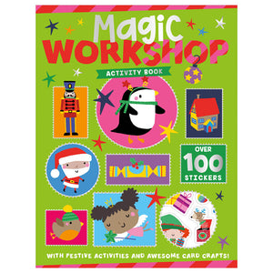 Product image 1 of Magic Workshop Activity Book, a sticker activity book for ages 4+, by Make Believe Ideas.