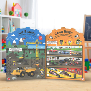 Product image 4 of Mighty Machines Activity Book, a sticker activity book for ages 4+, by Make Believe Ideas.