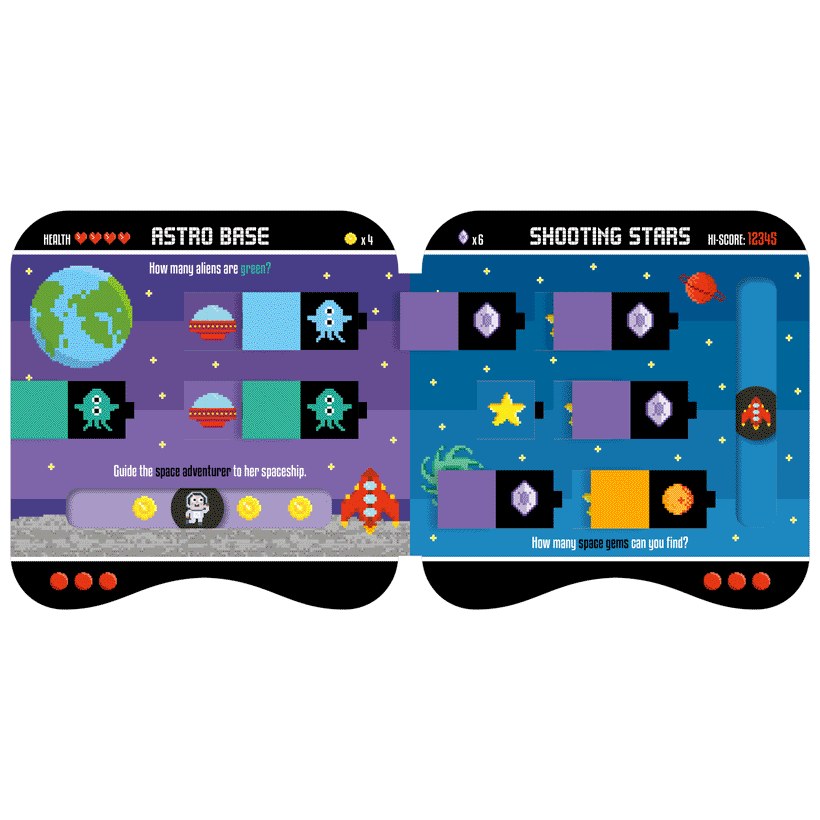 Product image 2 of Mini Gamer, a board book for ages 3+, by Make Believe Ideas.