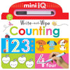 Product image 1 of Mini iQ Write-and-Wipe Counting, a sticker activity book for ages 3+, by Make Believe Ideas.