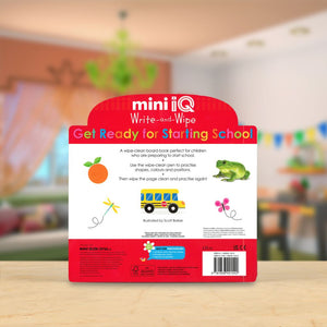 Product image 6 of Mini iQ Write-and-Wipe Get Ready for Starting School, a sticker activity book for ages 3+, by Make Believe Ideas.