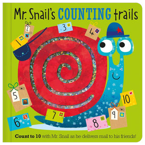 Product image 1 of Mr Snail's Counting Trails, a board book for ages 0+, by Make Believe Ideas.